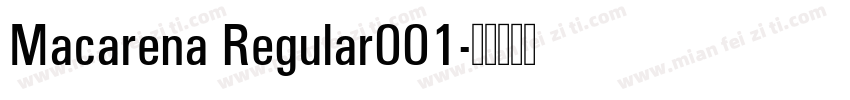 Macarena Regular001字体转换